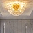 Потолочная люстра со стеклянным декором в виде цветов на радиально расположенных стойках MOIRA C 10 ламп фото 7