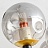 Потолочная люстра с мятыми стеклянными шарами в стиле лофт B1 фото 16