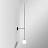 Дизайнерский минималистский настенный светильник LINES 12 Черный 150 см   фото 2