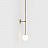Дизайнерский минималистский настенный светильник LINES 12 Золотой 150 см   фото 7