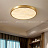 Потолочный плоский светильник с мраморным рассеивателем 38 см  Золотой фото 15