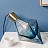 Настольная лампа в виде кристалла Синий фото 3