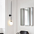 Дизайнерский минималистский настенный светильник LINES 12 Черный 150 см   фото 9