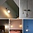 Дизайнерский минималистский настенный светильник LINES 12 Черный 150 см   фото 13