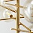 Дизайнерская люстра в стиле постмодерн со стеклянными шаровыми плафонами на подвижных штангах KATRIN 6 плафонов  фото 9