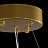 Светодиодная люстра с декором из граненых стеклянных бусин на кольцевом каркасе THERA 60 см   Золотой фото 20