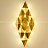 Настенное бра в виде ромба Modern Designer Gold Rhombus A фото 11