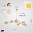 Lindsey Adelman Branching Bubble Chandelier 10 плафонов Золотой Золотой Горизонталь фото 10
