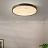 Потолочный плоский светильник с мраморным рассеивателем 38 см  Черный фото 11