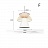 Конусообразный подвесной светильник с бамбуковым оплетением PELLA модель F фото 7
